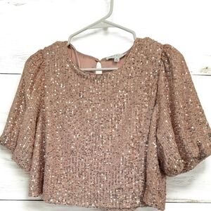 Mable bubble sleeve Top